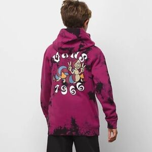 Vans boys Tie Dye Caterpillar Hoodie vansapillar youth large